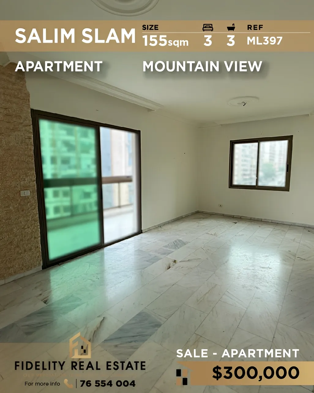 Apartment for sale in Salim Salam, Bayrut, Lebanon