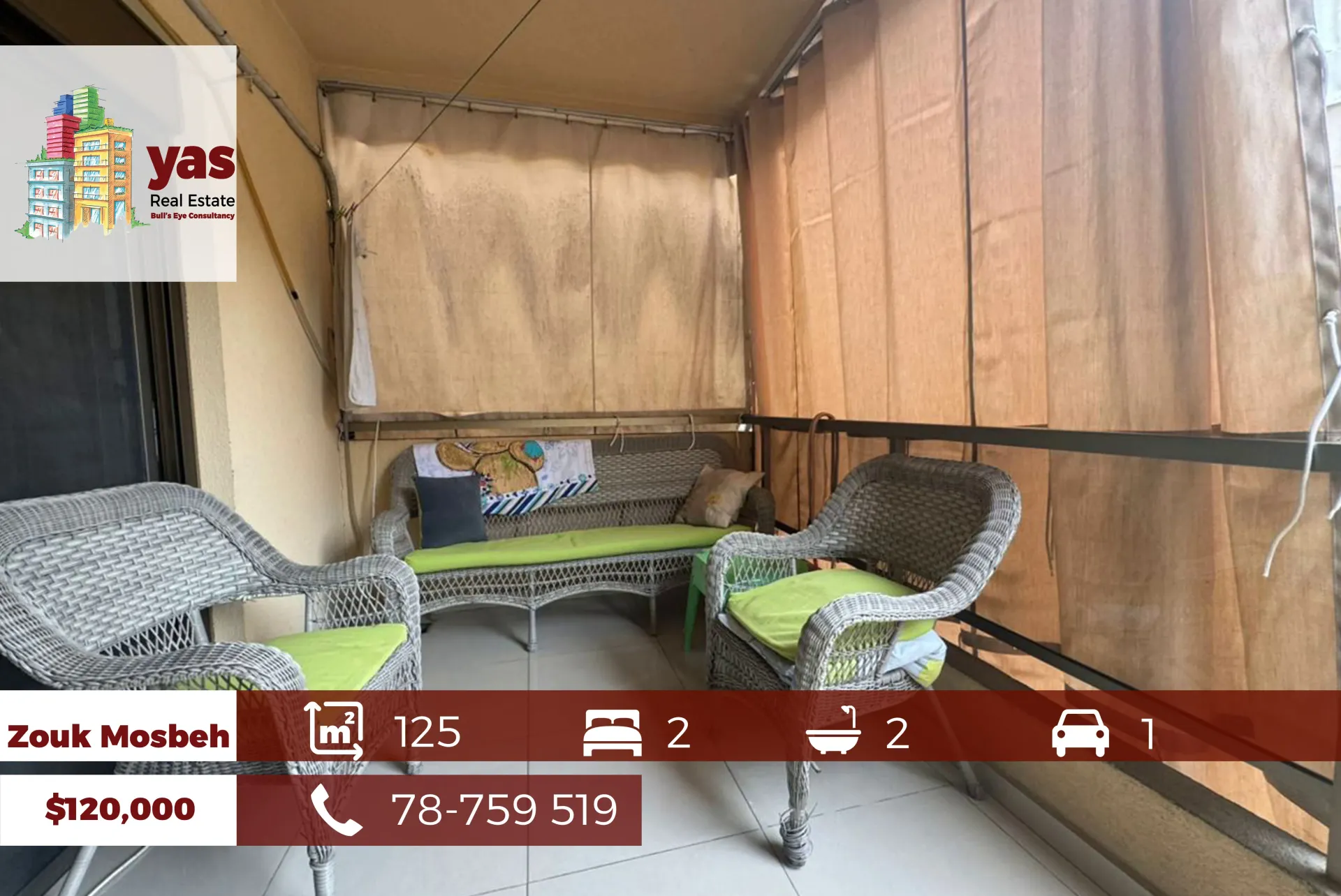 Apartment for Sale in Zouk Mosbeh