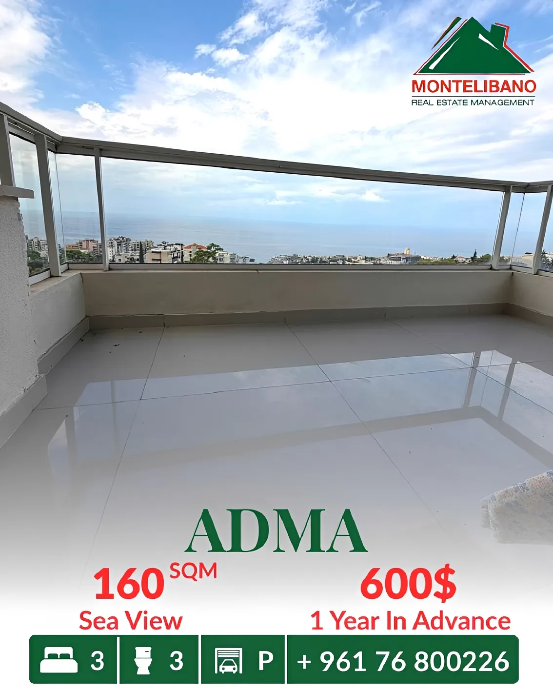 Apartment for rent in Adma w Dafnah