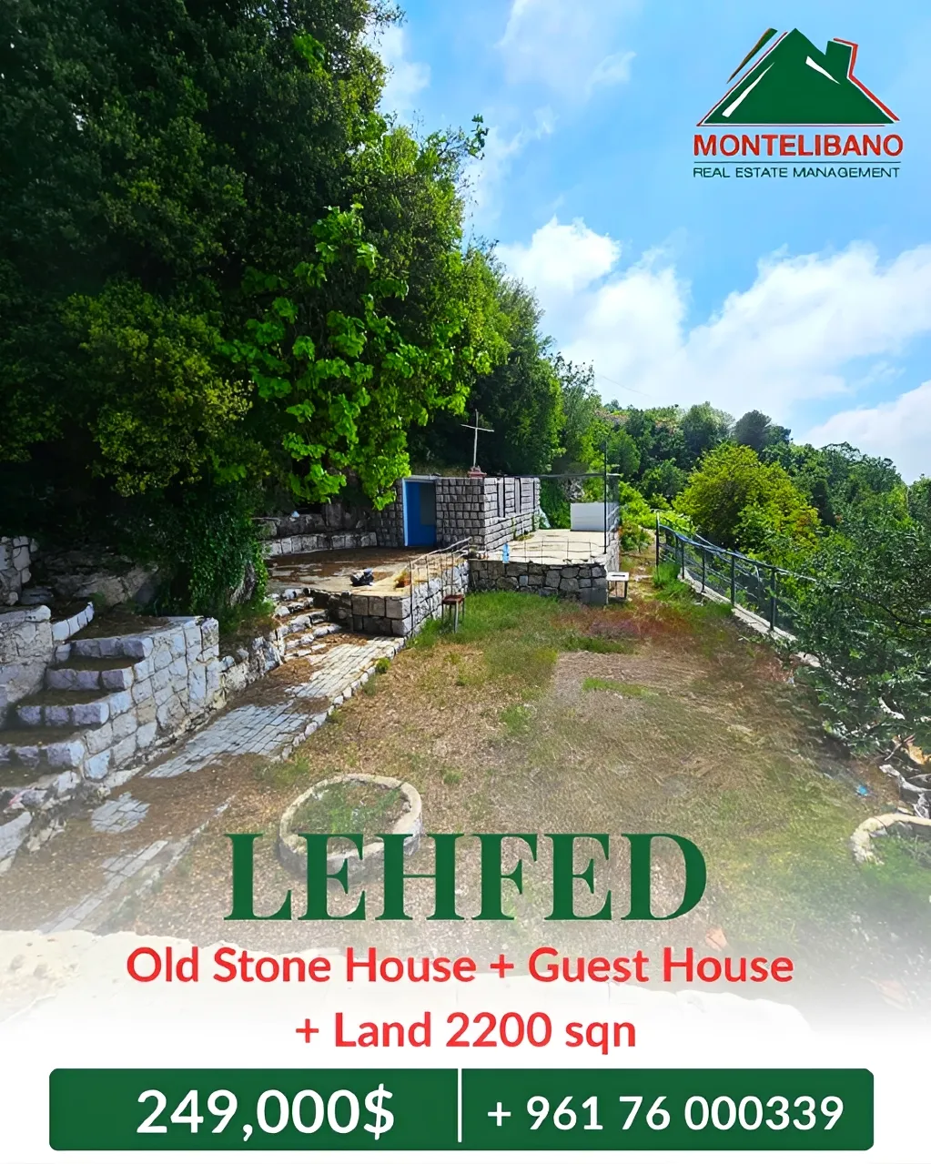 Apartment for sale in Lehfed, Lebanon - 3 bed, 2 bath