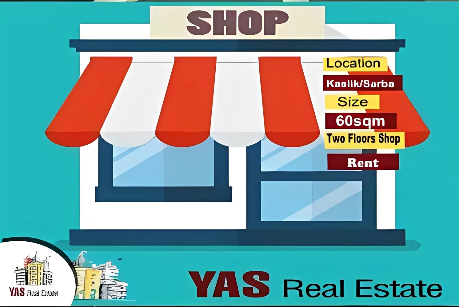 Shop for rent in Kaslik