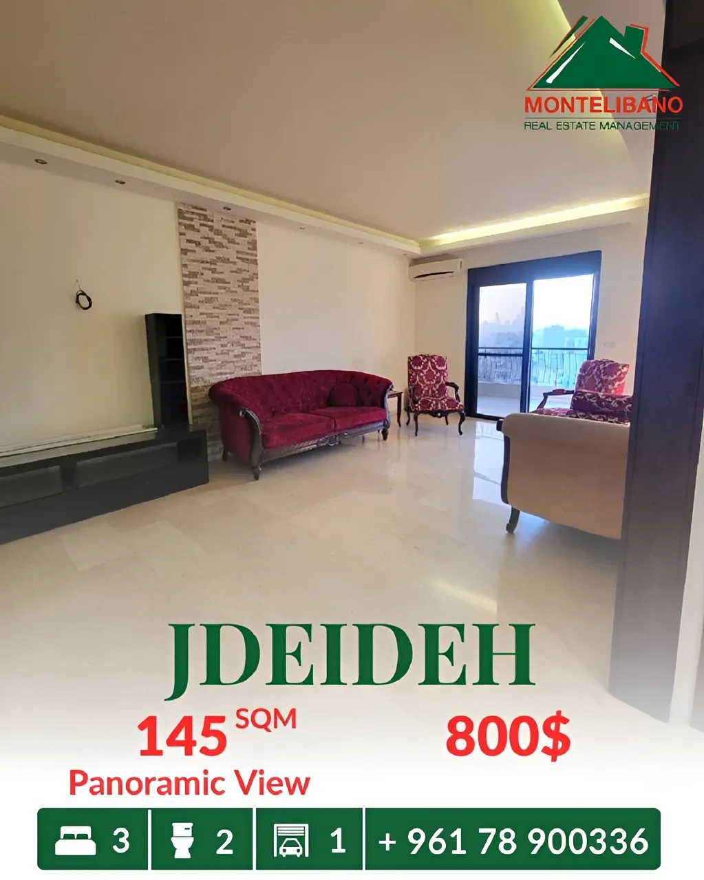 Apartment for rent in Jdeideh, Lebanon