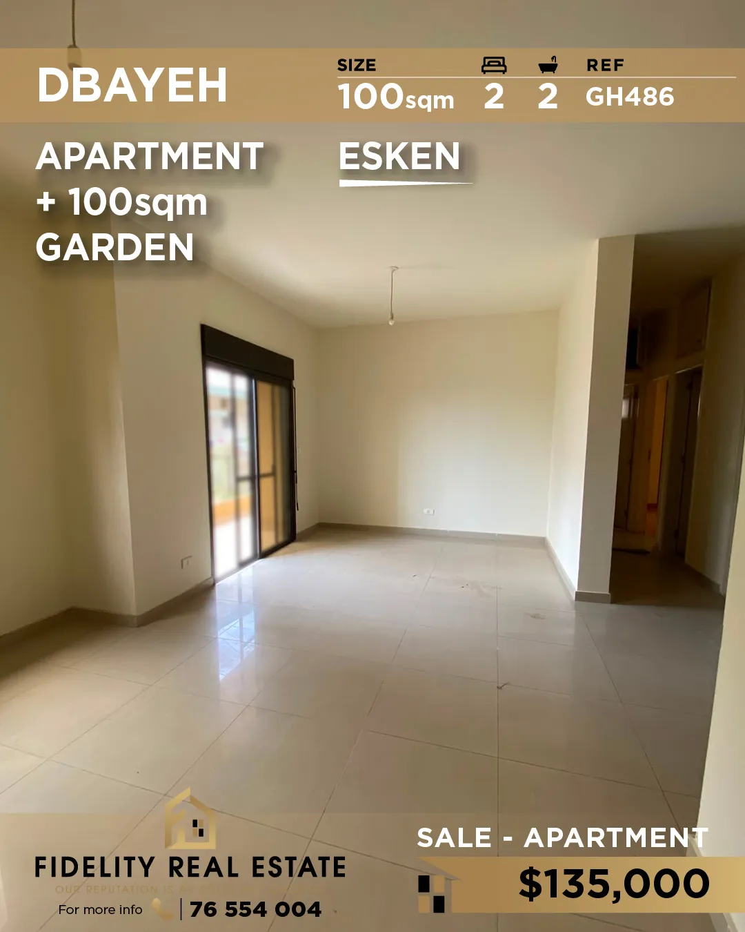Apartment for sale in Dbayeh, Lebanon