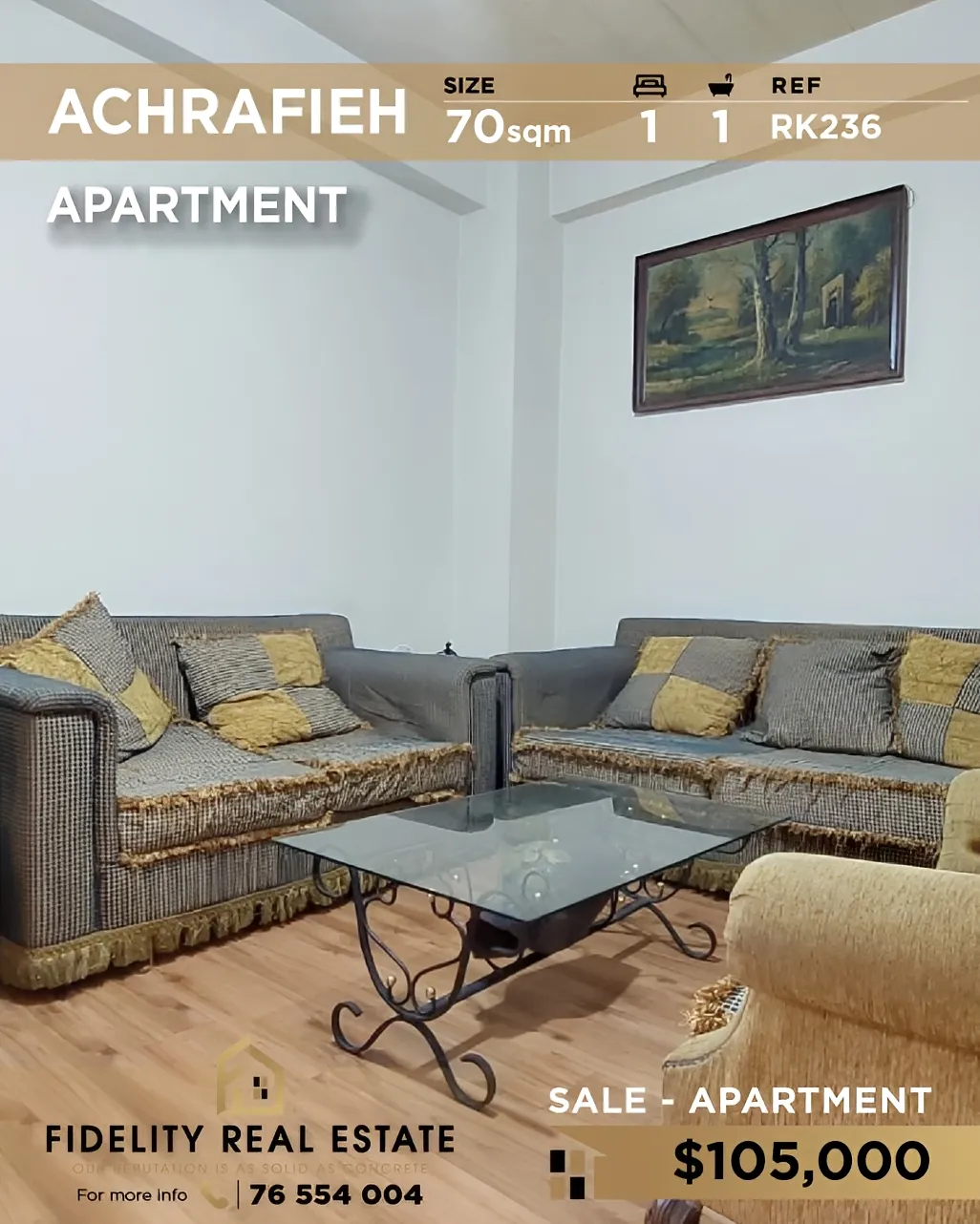 Apartment for sale in Achrafieh, Beirut, Lebanon