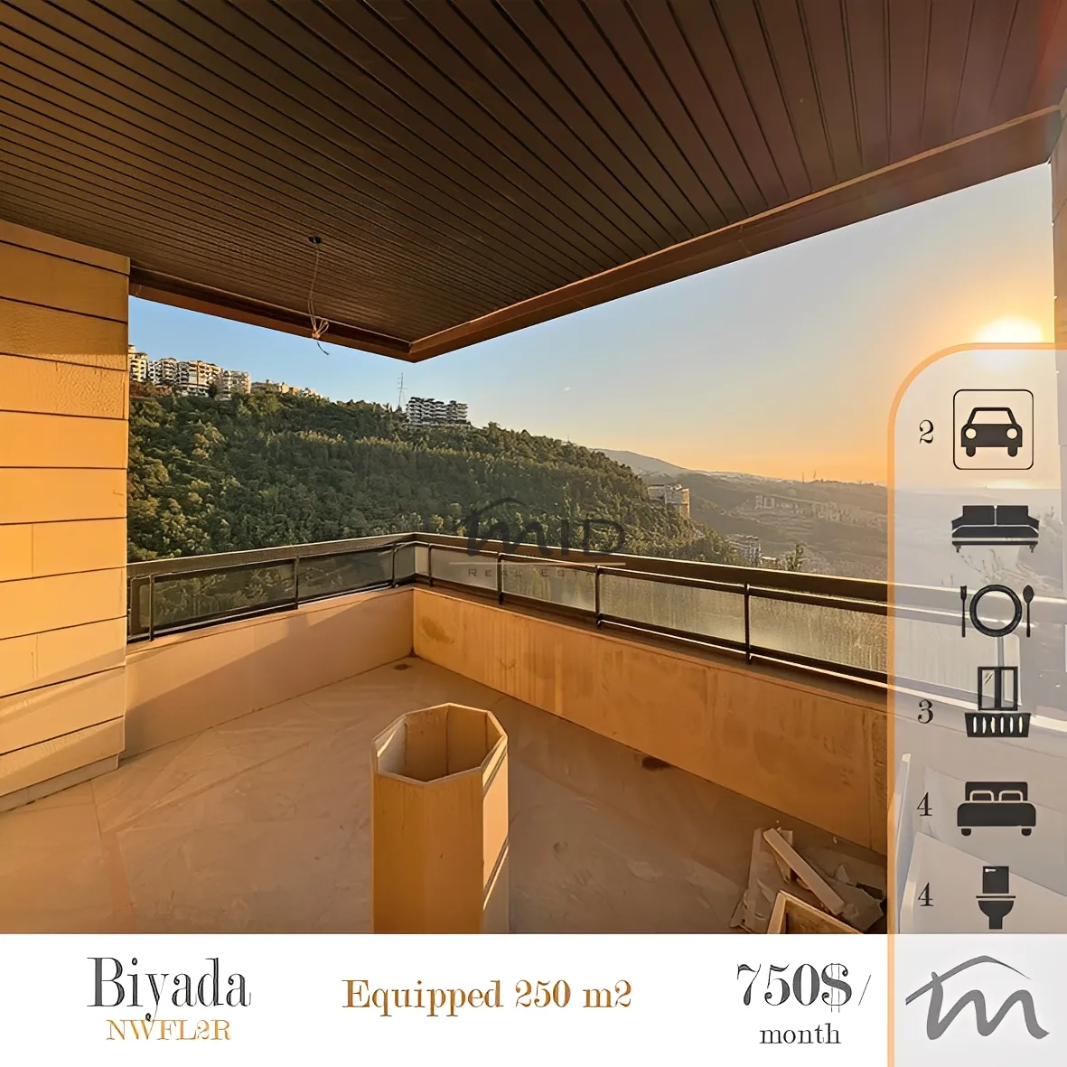 Apartment in Bayada, rabieh - 4 bed, 4.0 bath