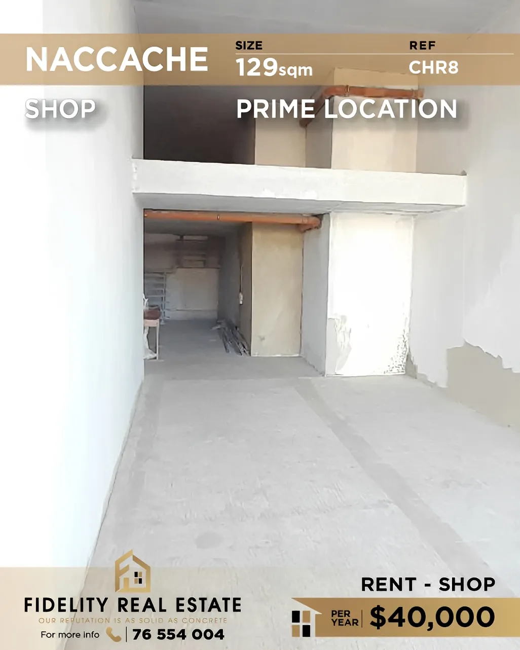 Shop for rent in Naqqache, Lebanon