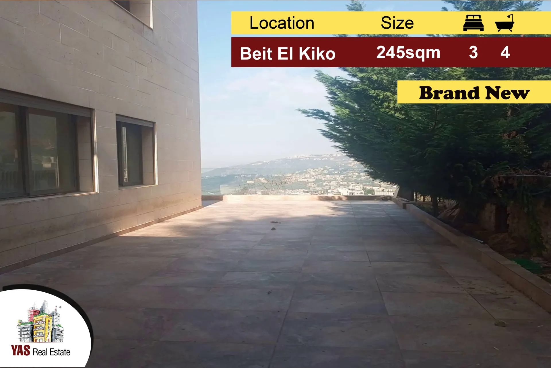 Apartment for Sale in Beit El Kiko - 3 bed, 4 bath