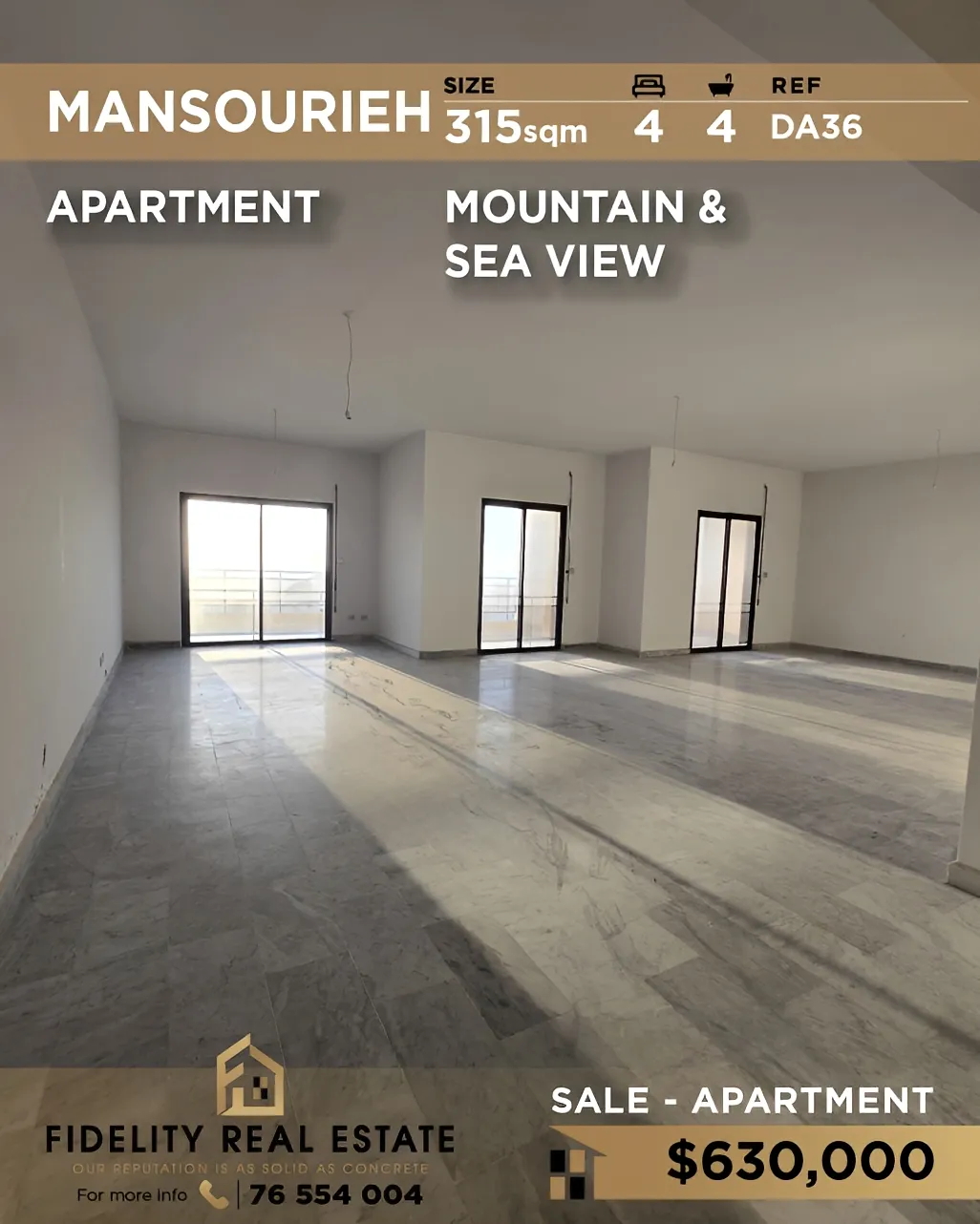 Apartment for sale in Mansourieh, Lebanon