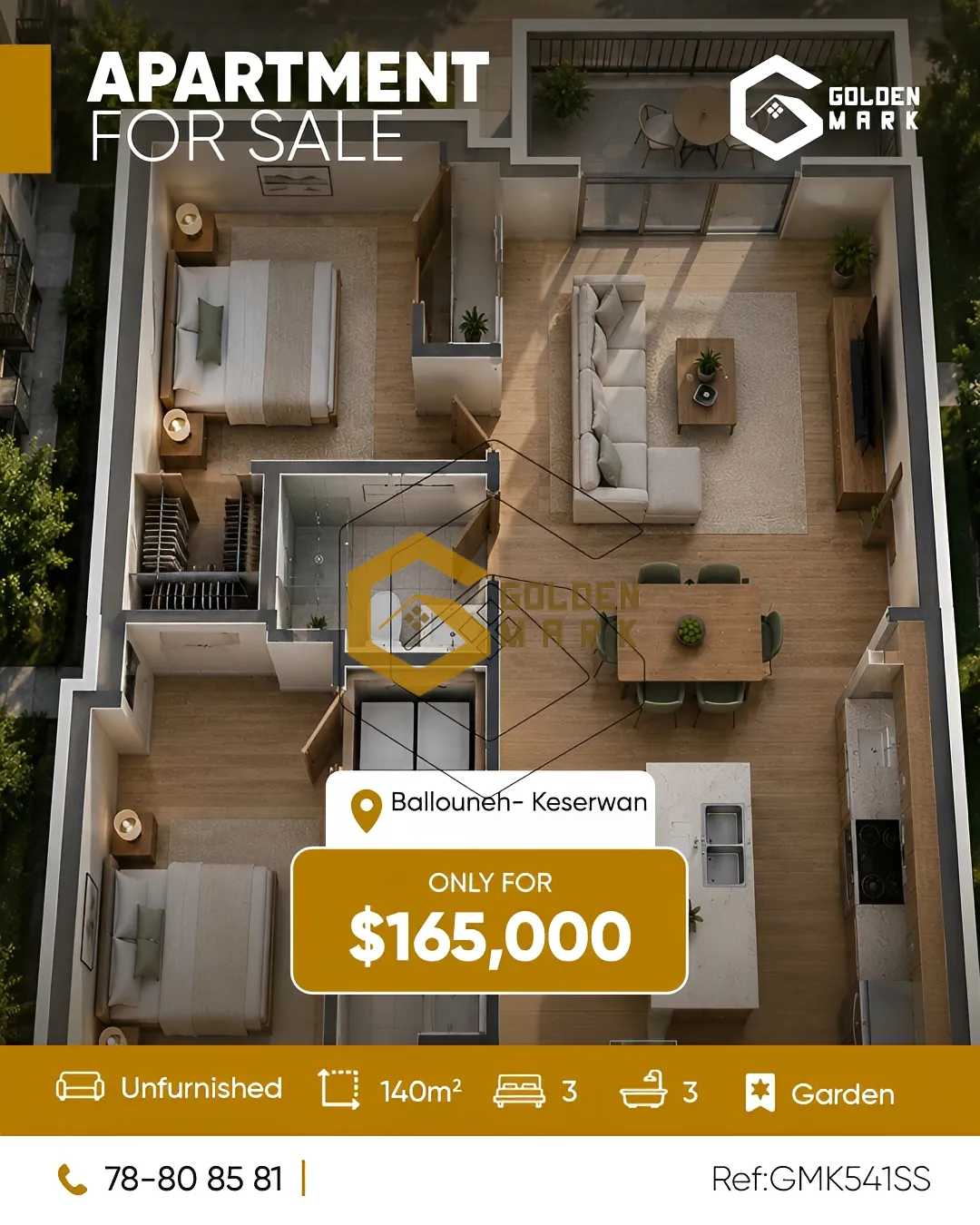 Apartment for Sale in Ballouneh
