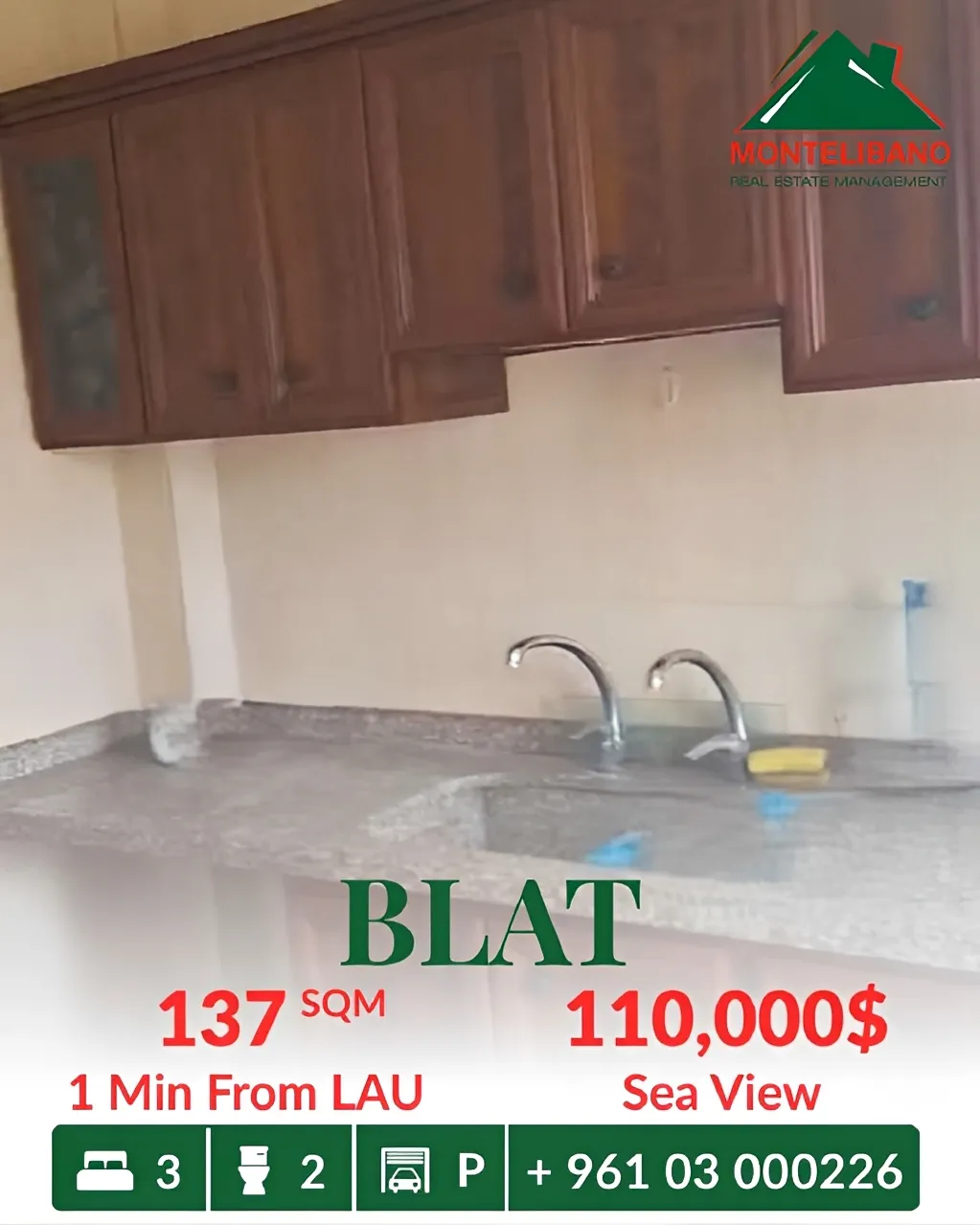 Apartment for sale in Blat, Lebanon