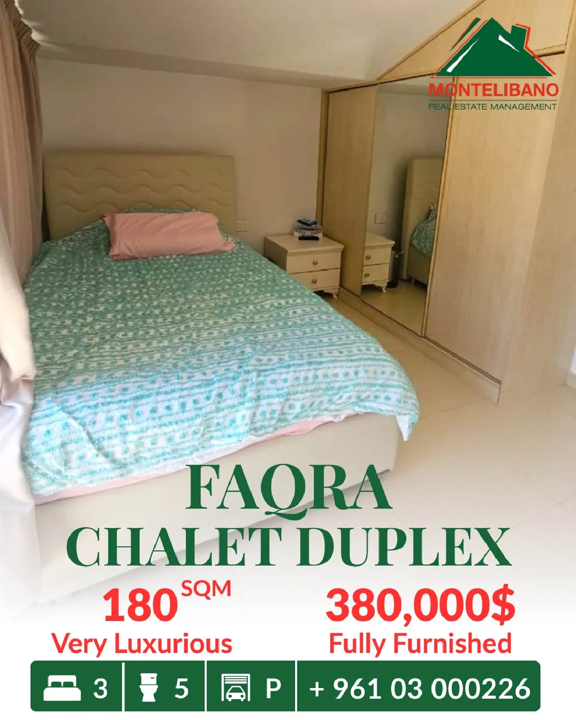 Duplex for sale in Faqra, Lebanon - 3 bed, 5 bath