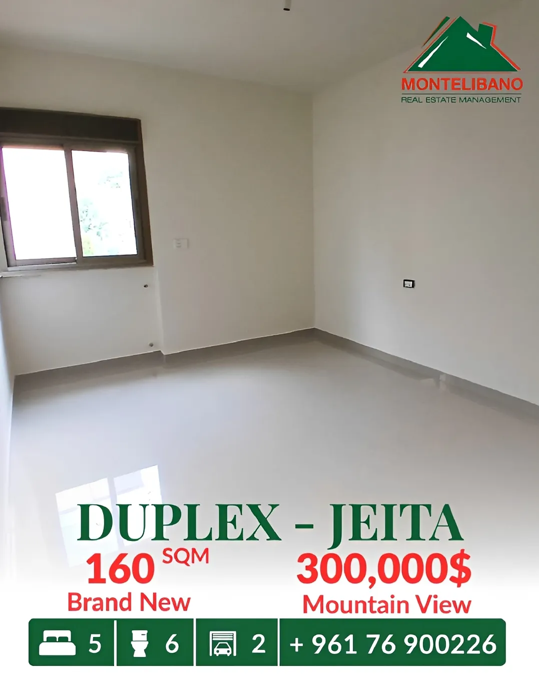Duplex for sale in Jeita