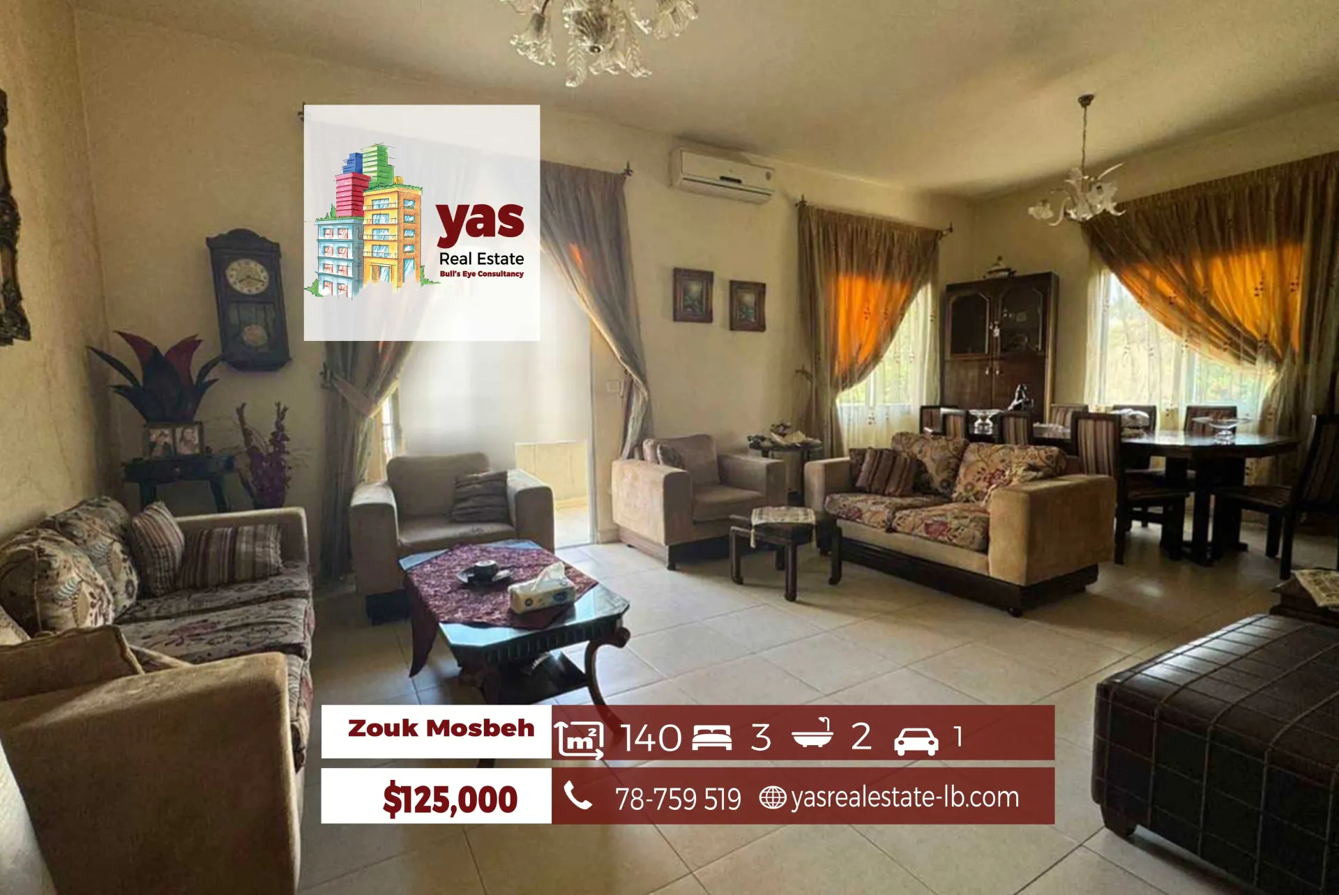 Apartment for Sale in Zouk Mosbeh