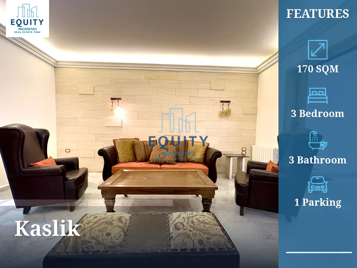 Apartment for rent in Kaslik