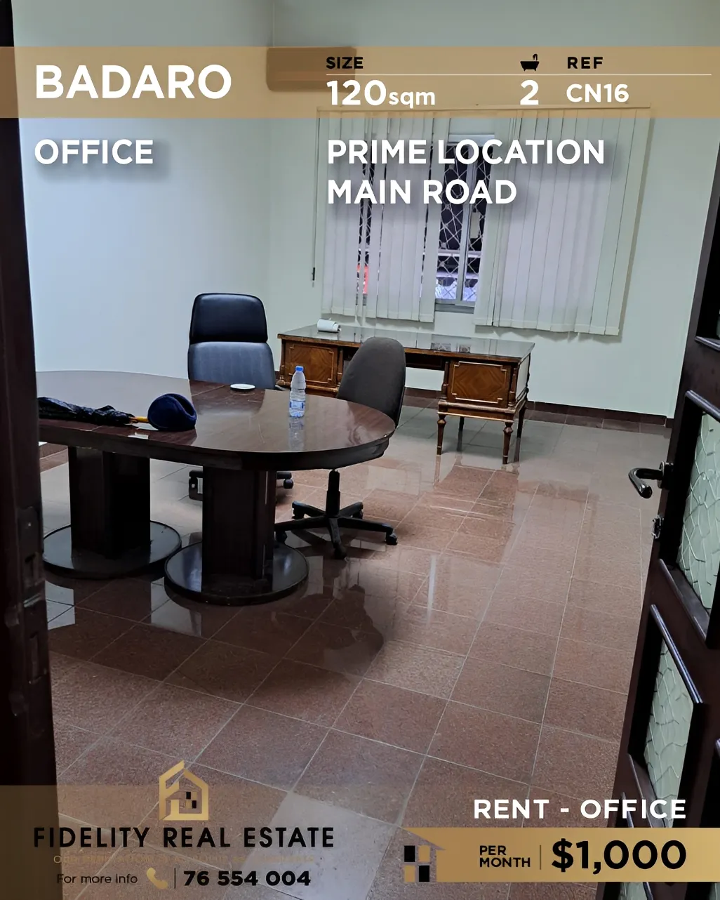 Office for rent in Badaro, Beirut, Lebanon