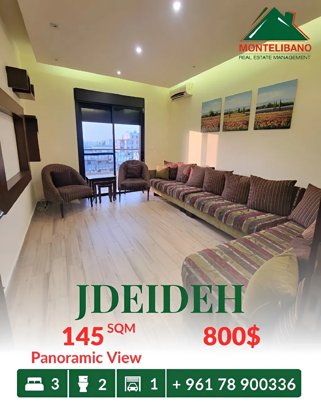Apartment for rent in Jdeideh, Lebanon