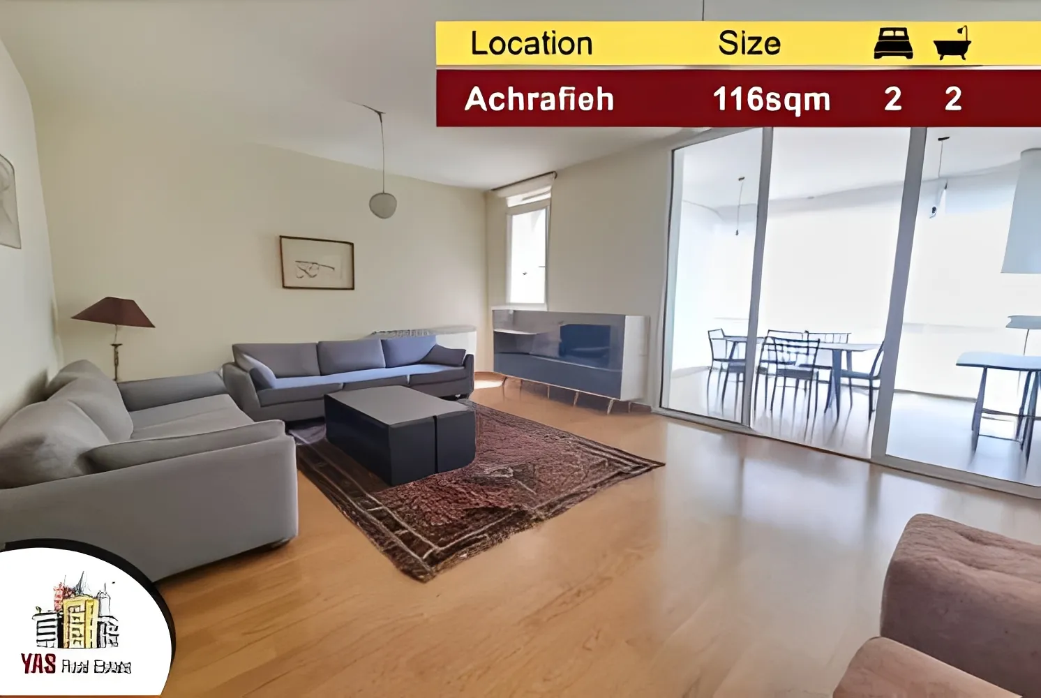 Apartment for Sale in Achrafieh - 2 bed, 2 bath