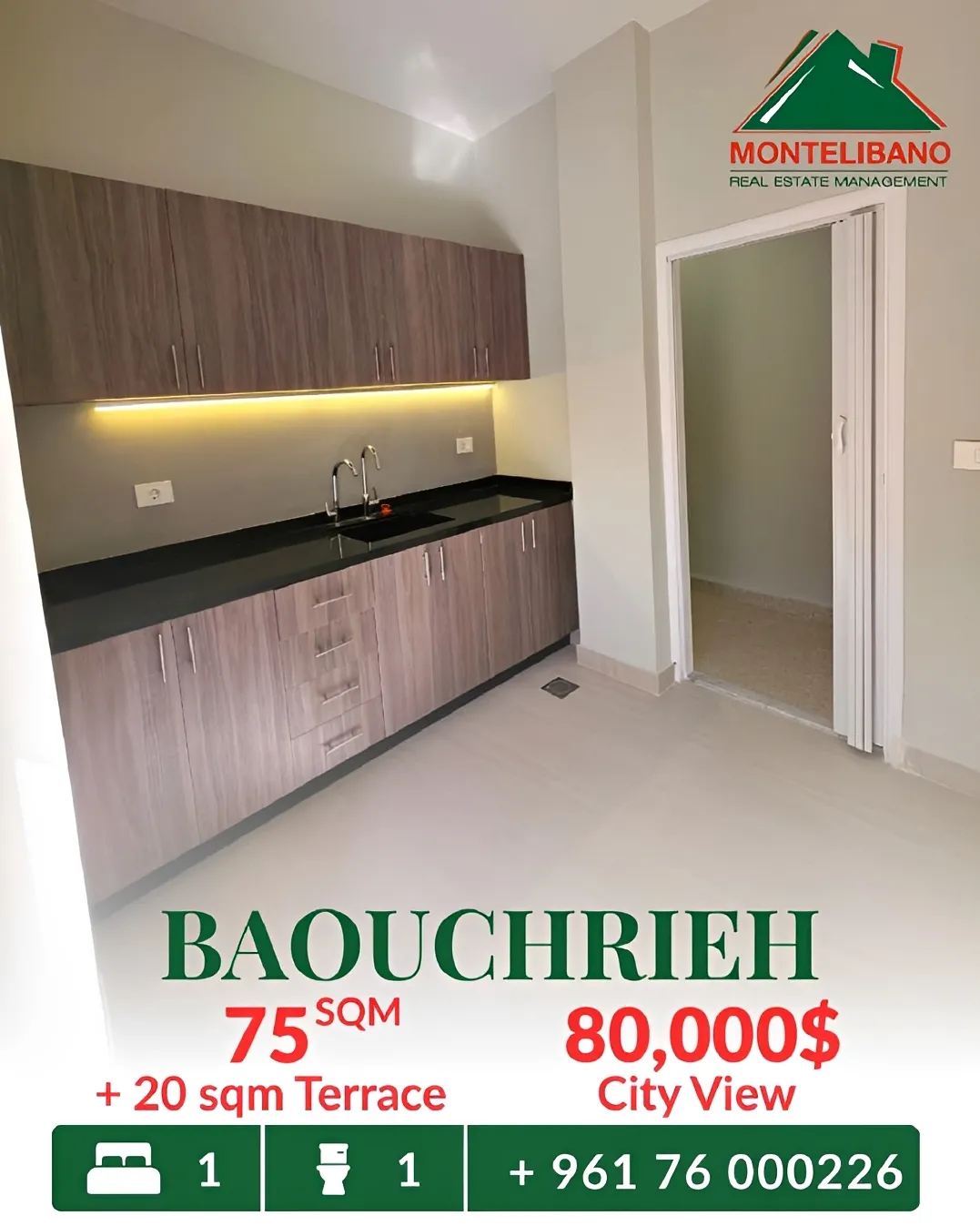 Apartment for sale in Baouchriyeh