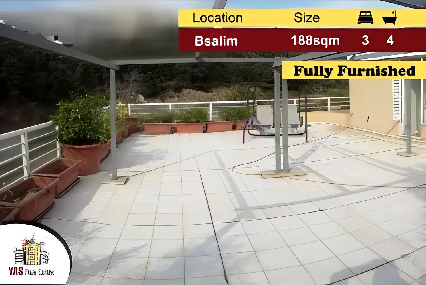 Apartment for Sale in Bsalim - 3 bed, 4 bath