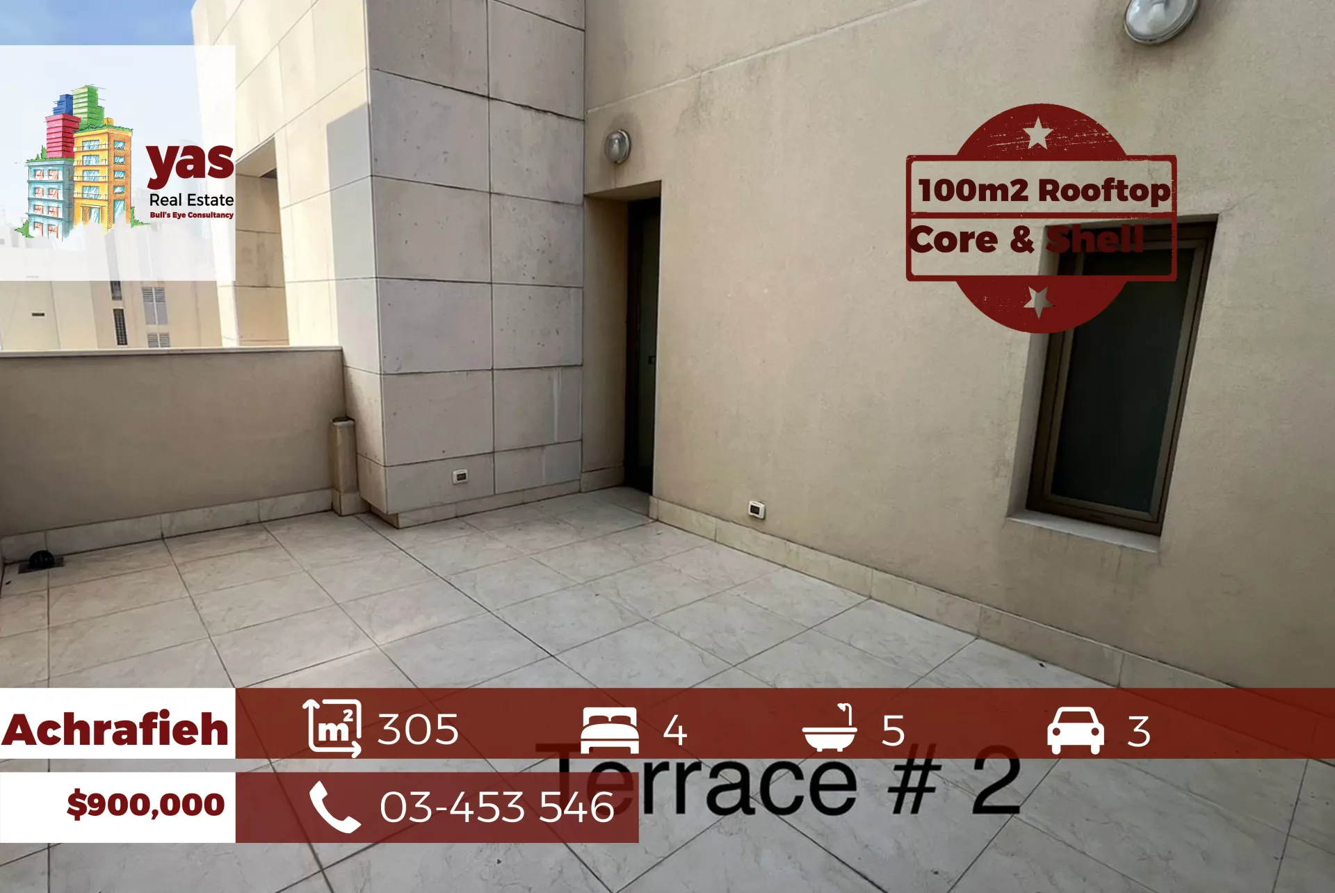 Apartment for Sale in Achrafieh - 4 bed, 5 bath