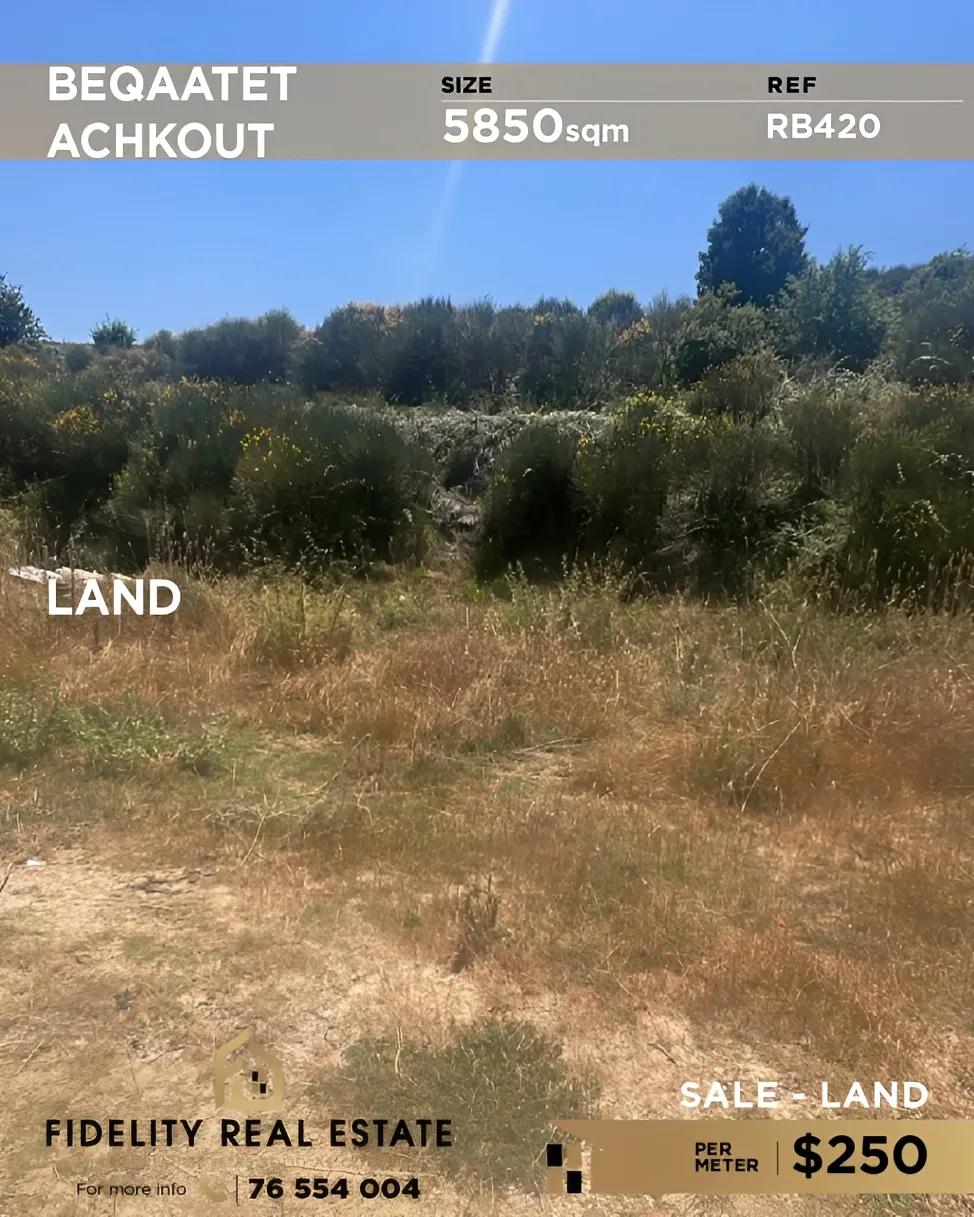 Residential Land for sale in Beqaatet Aachqout, Lebanon