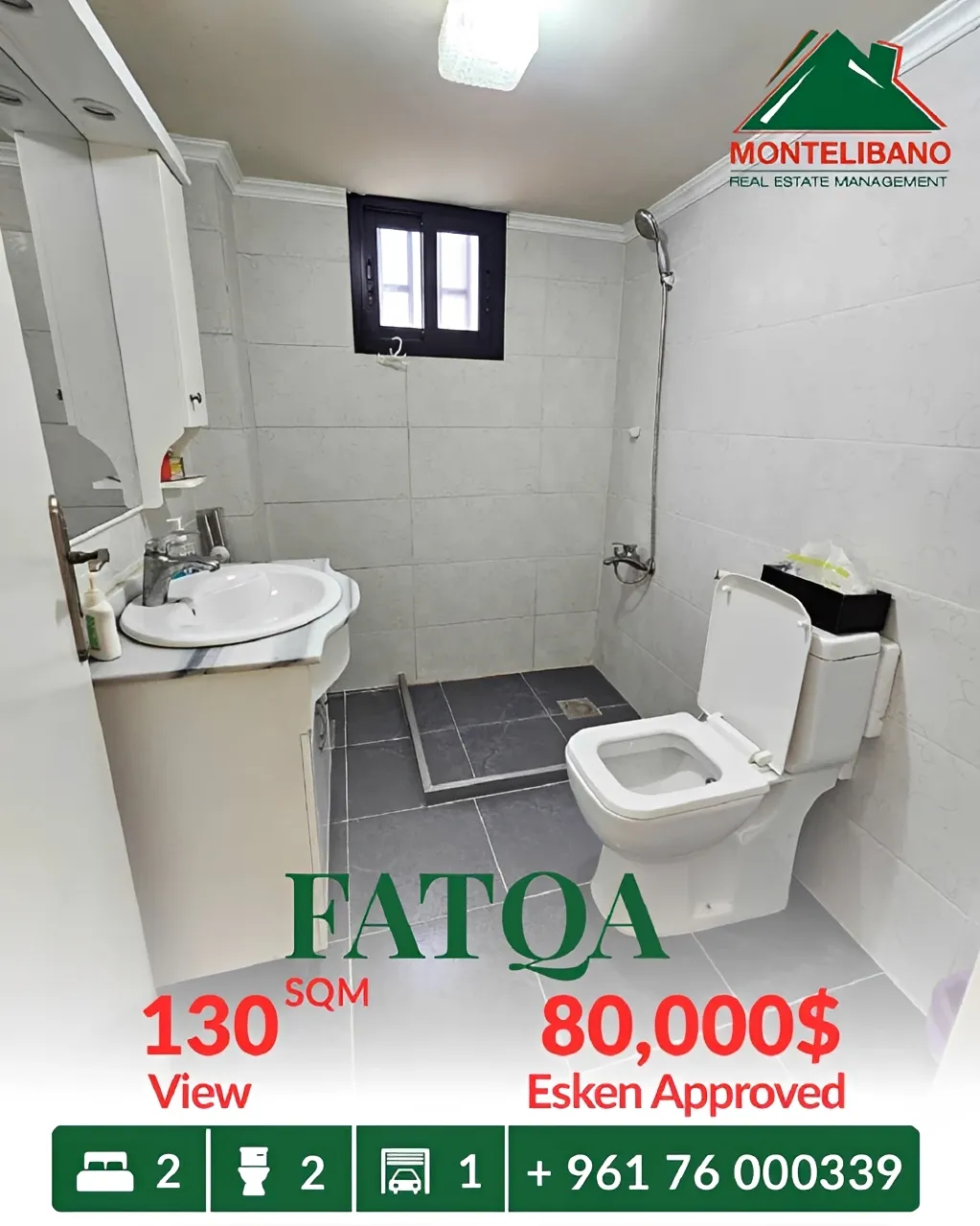 Apartment for sale in Fatqa, Lebanon