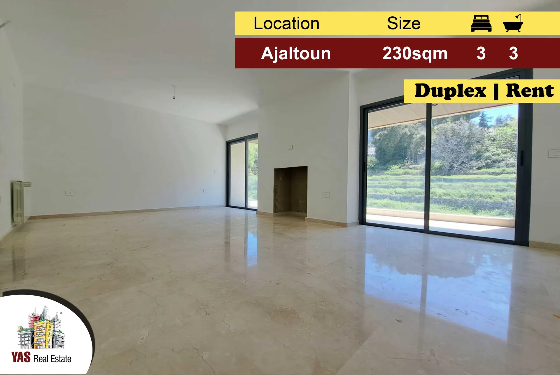 Apartment for Rent in Ajaltoun