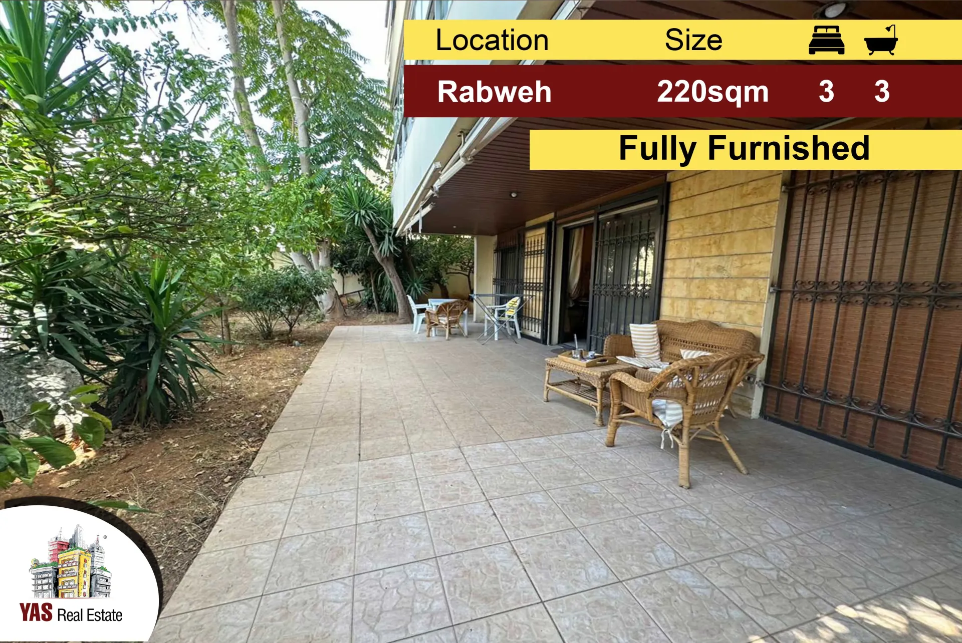 Apartment for Sale in Rabweh - 3 bed, 3 bath