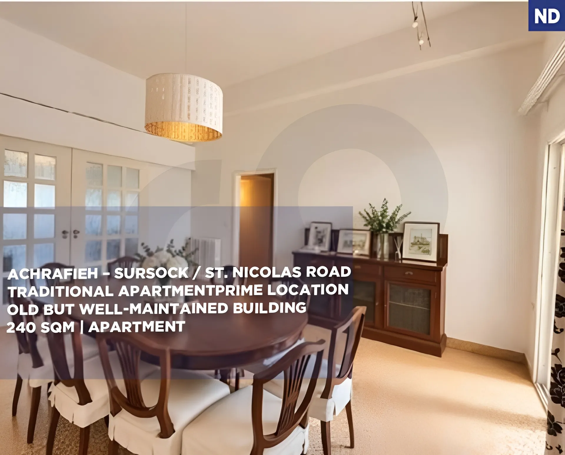 Apartment for Rent in Achrafieh