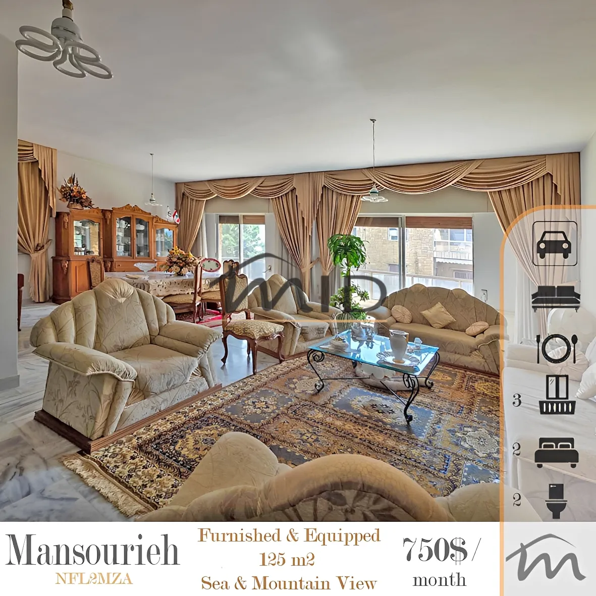 Apartment for rent in Mansourieh