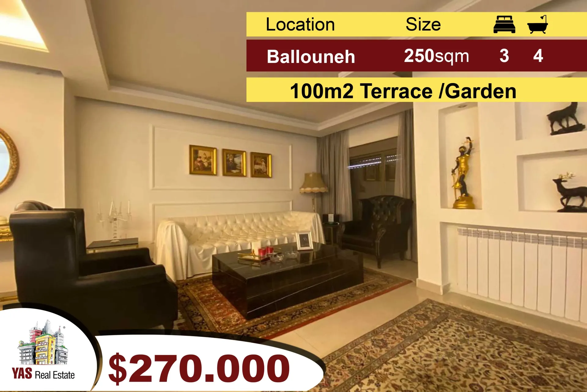Apartment for Sale in Ballouneh