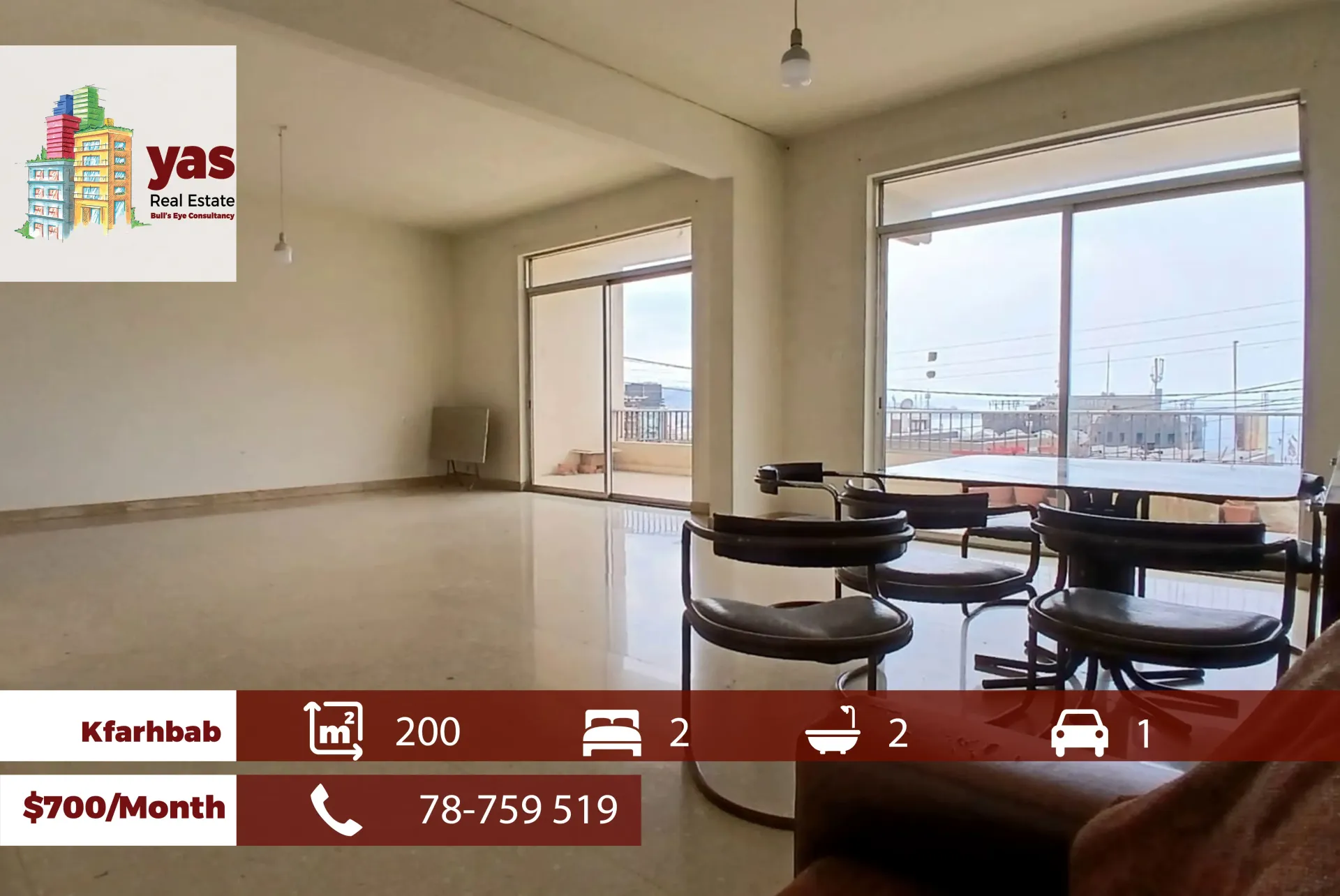 Apartment for Rent in Kfar Hbab