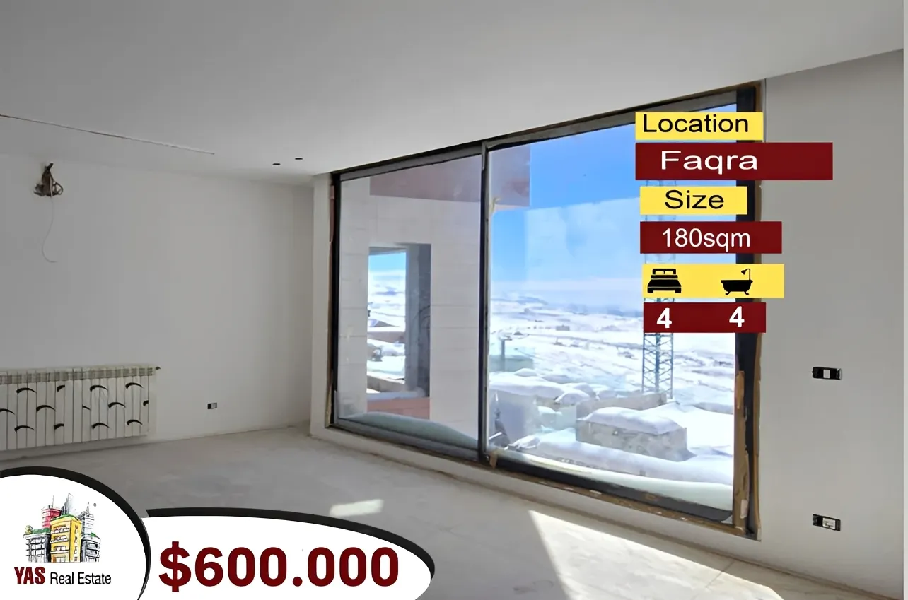 Chalet for Sale in Faqra - 4 bed, 4 bath