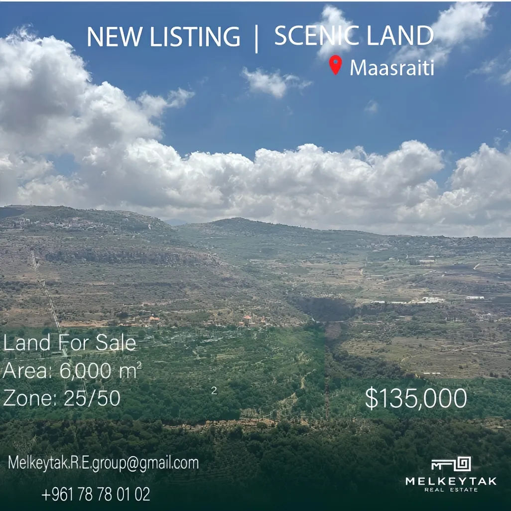 Residential Land for sale in Maasraiti, Lebanon