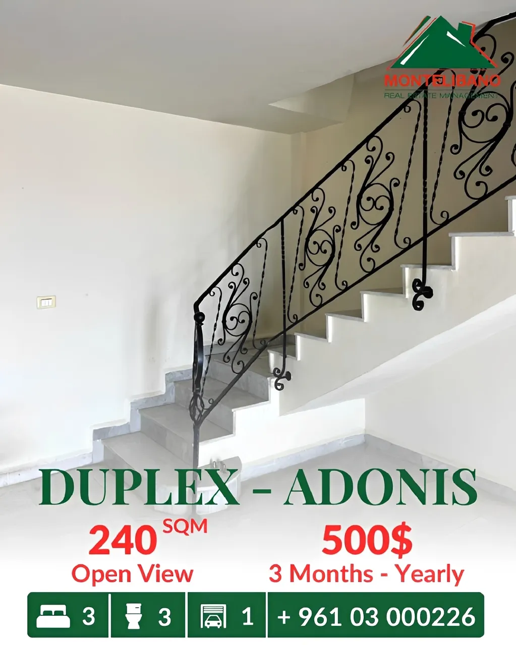Apartment for rent in Adonis, Lebanon - 3 bed, 3 bath