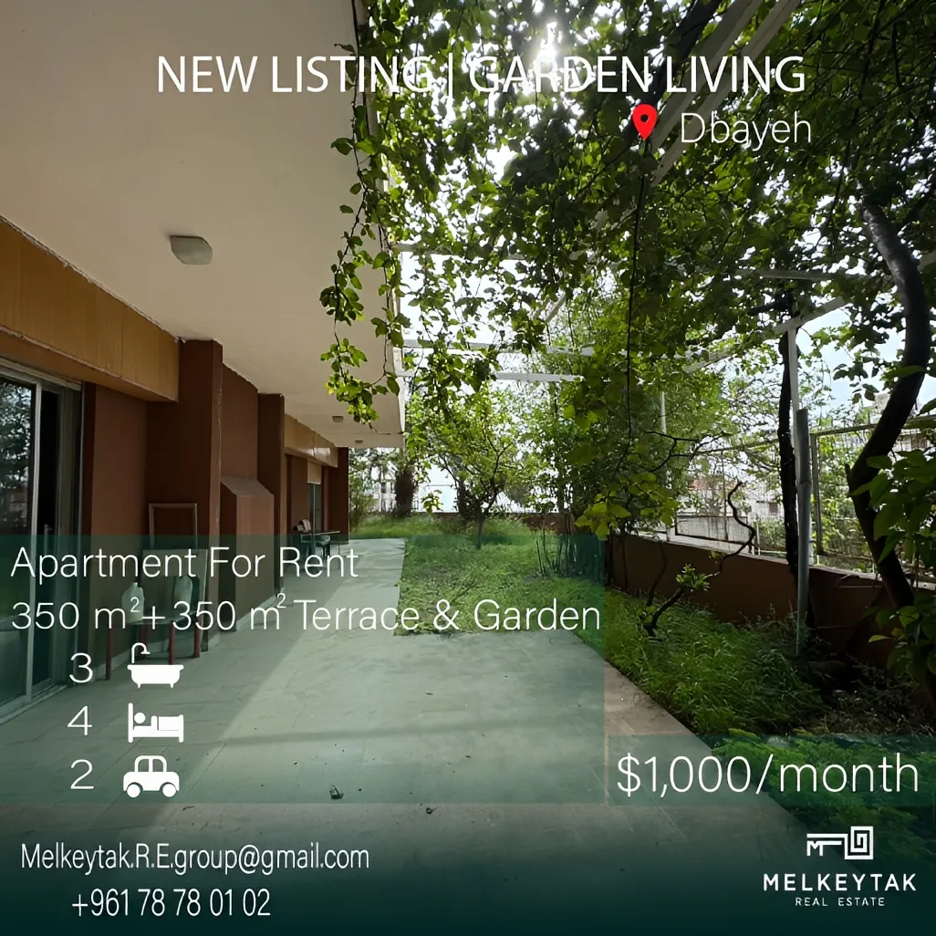 Apartment for rent in Dbayeh, Lebanon