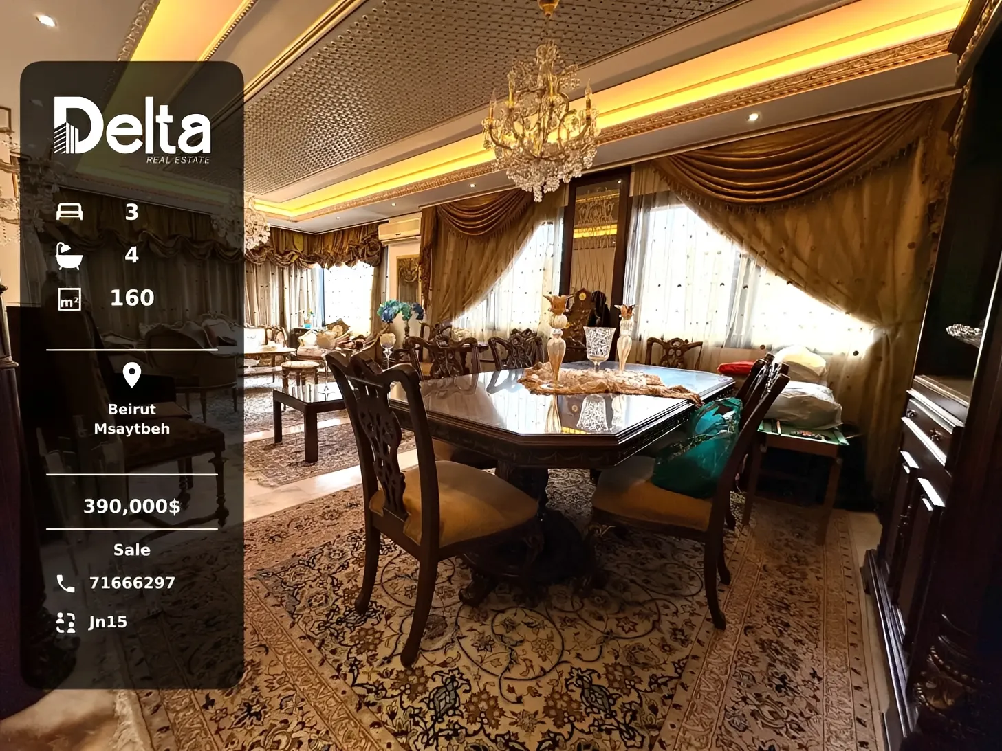 Apartment for sale in Msaytbeh, beirut, lebanon - 3 bed, 4.0 bath