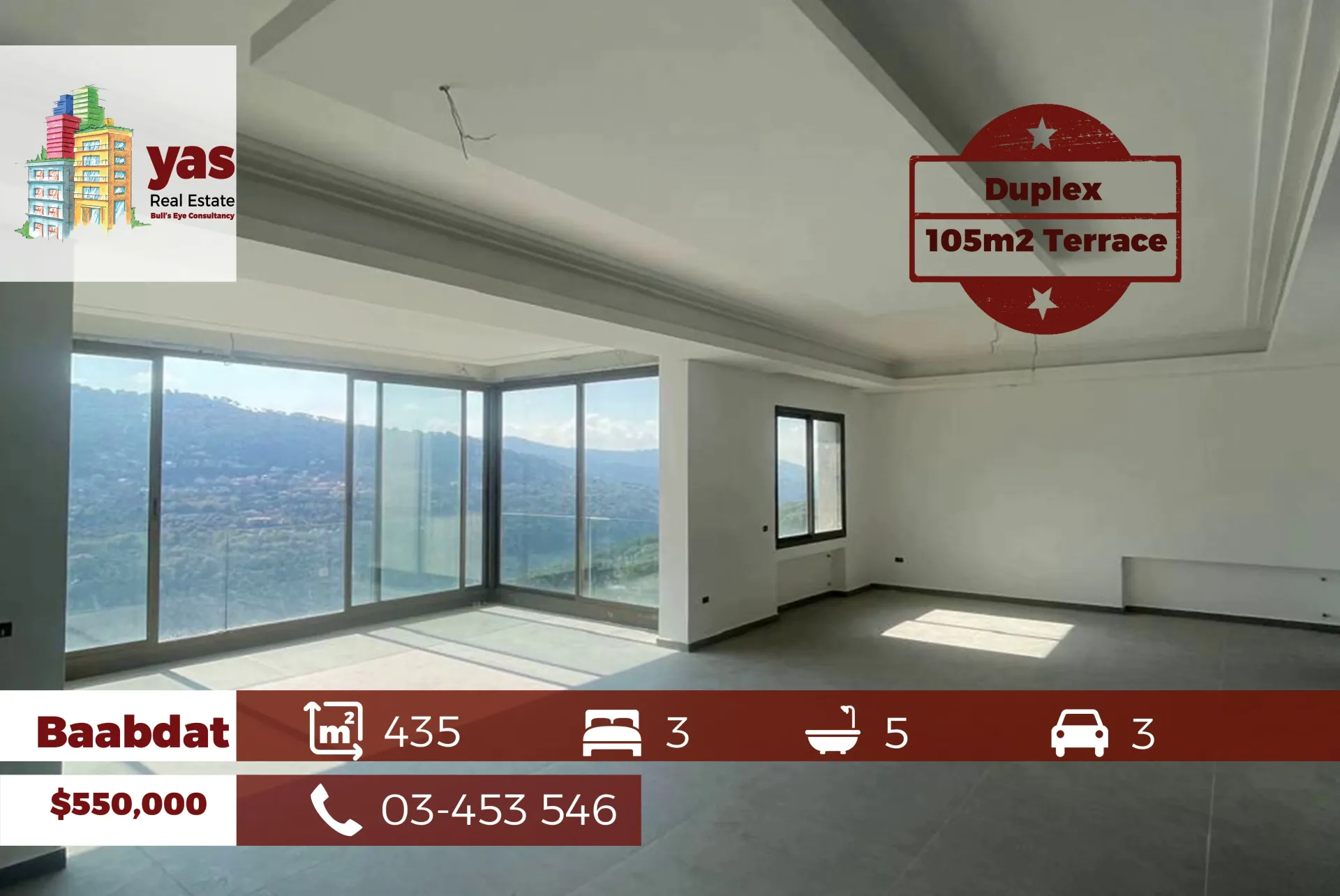 Apartment for Sale in Baabdat