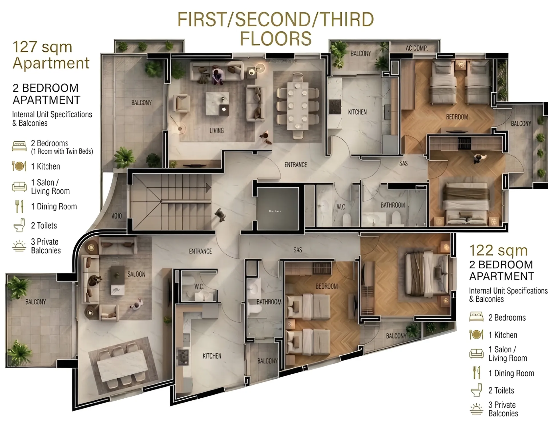Apartment for sale in Nahr Ibrahim