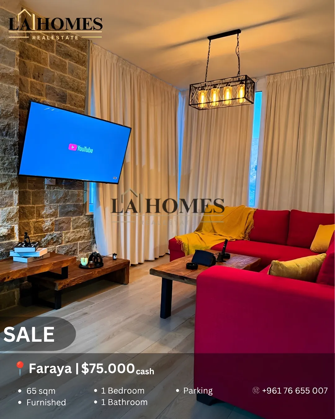 Chalet for sale in Faraya, lebanon - 1 bed, 1.0 bath
