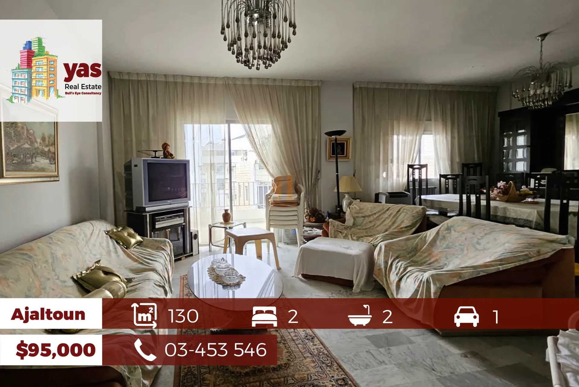 Apartment for Sale in Ajaltoun - 2 bed, 2 bath