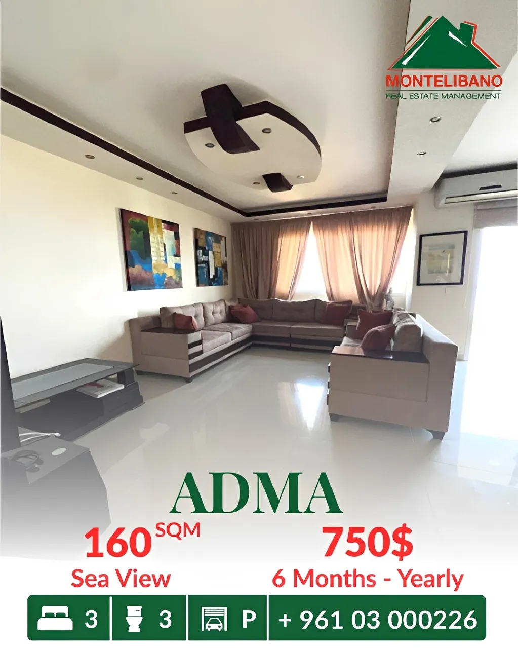 Apartment for rent in Adma w Dafnah