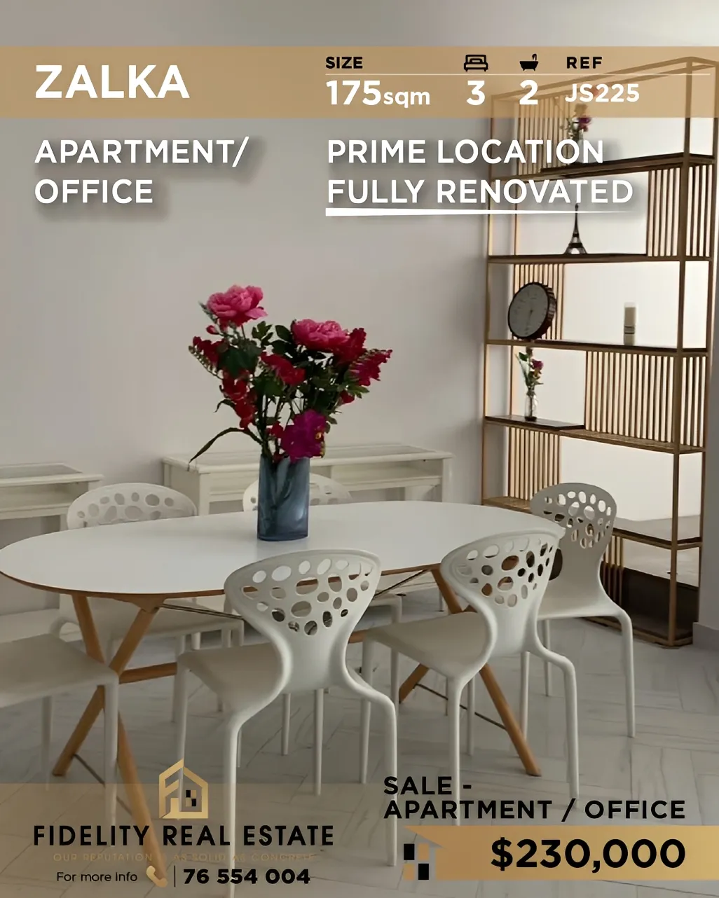 Apartment for Sale in Zalqa, Lebanon - 3 bed, 2 bath