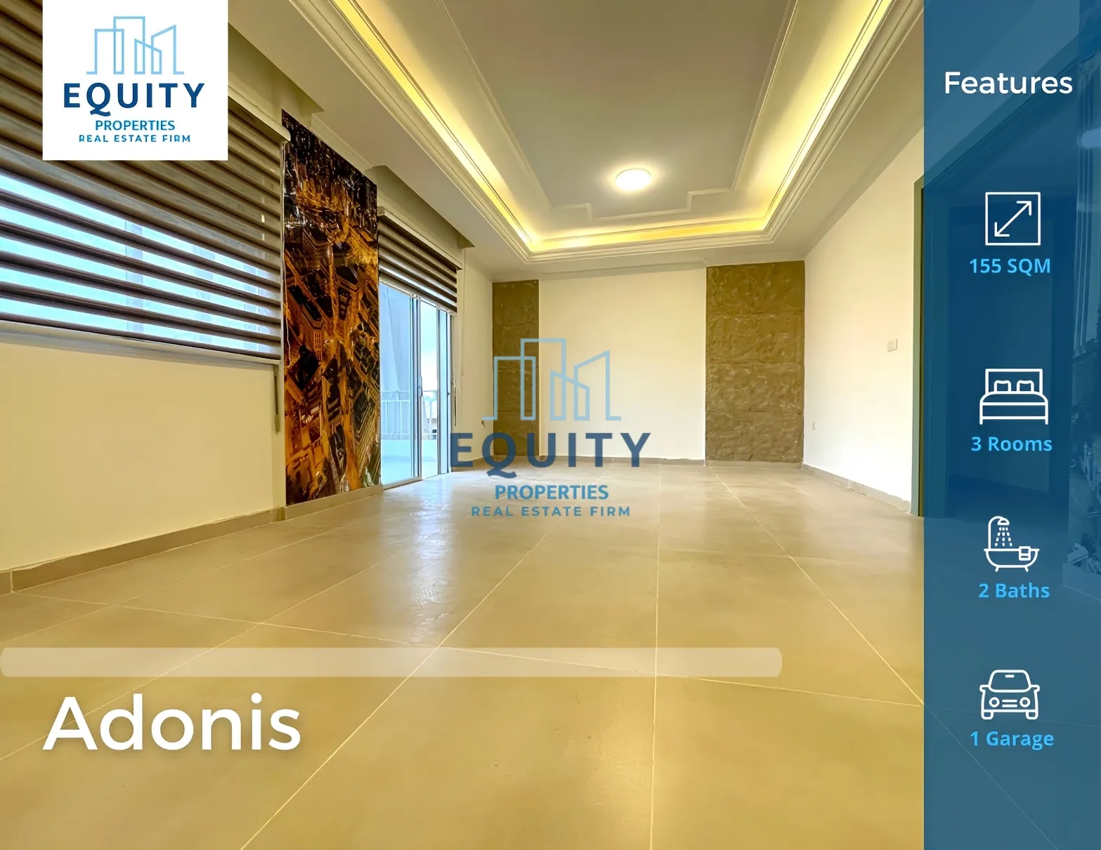 Apartment for sale in Adonis Kesrouane, Lebanon - 3 bed, 2 bath