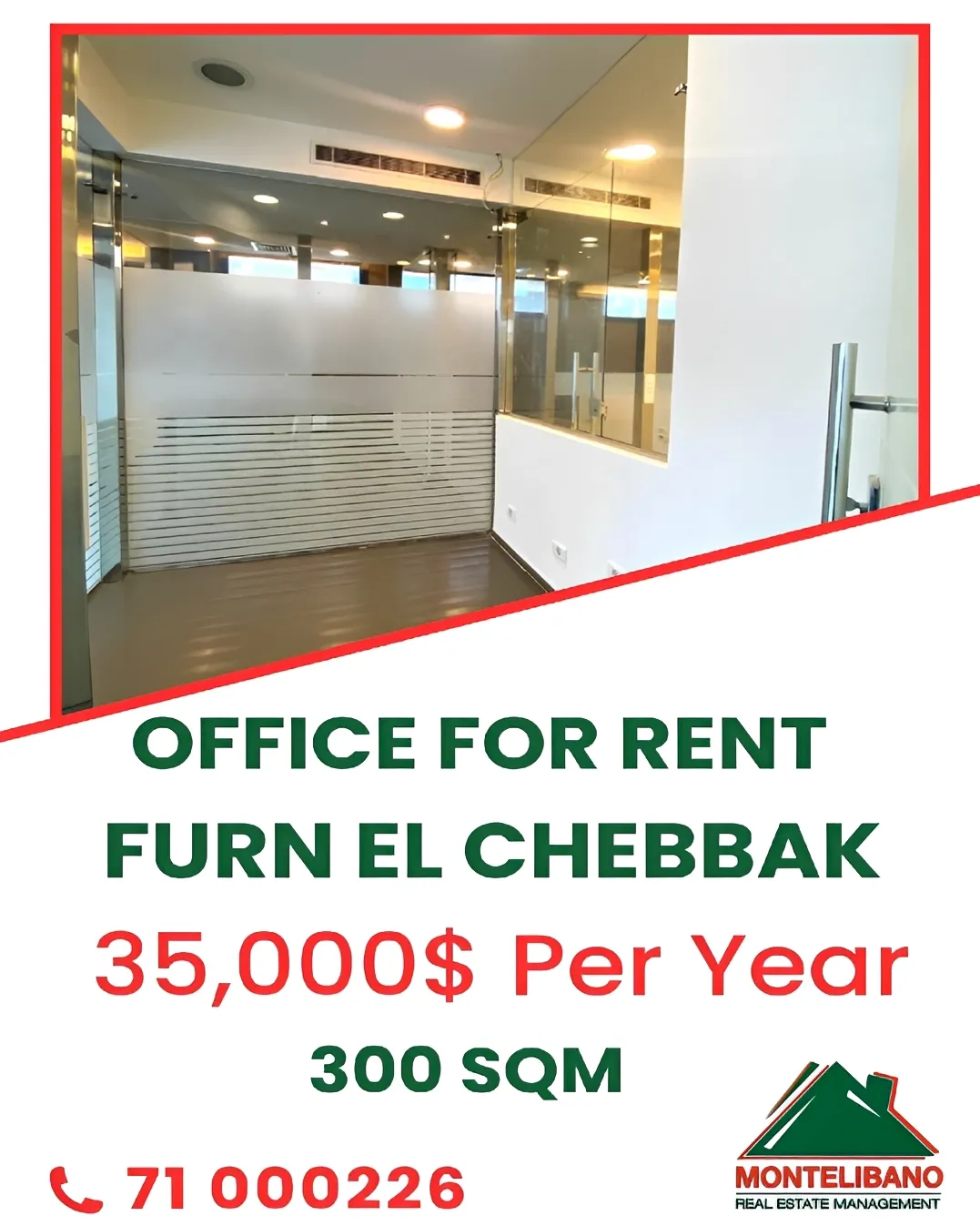 Office for rent in Forn El Chebbak, Lebanon