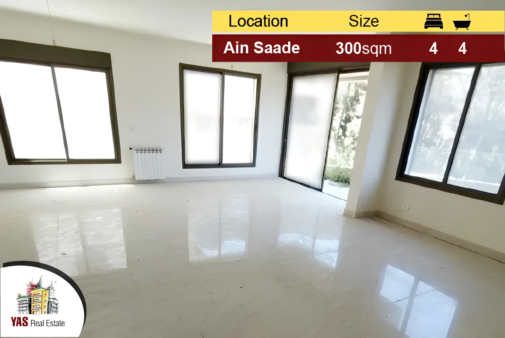 Apartment for Sale in Ain Saadeh - 4 bed, 4 bath