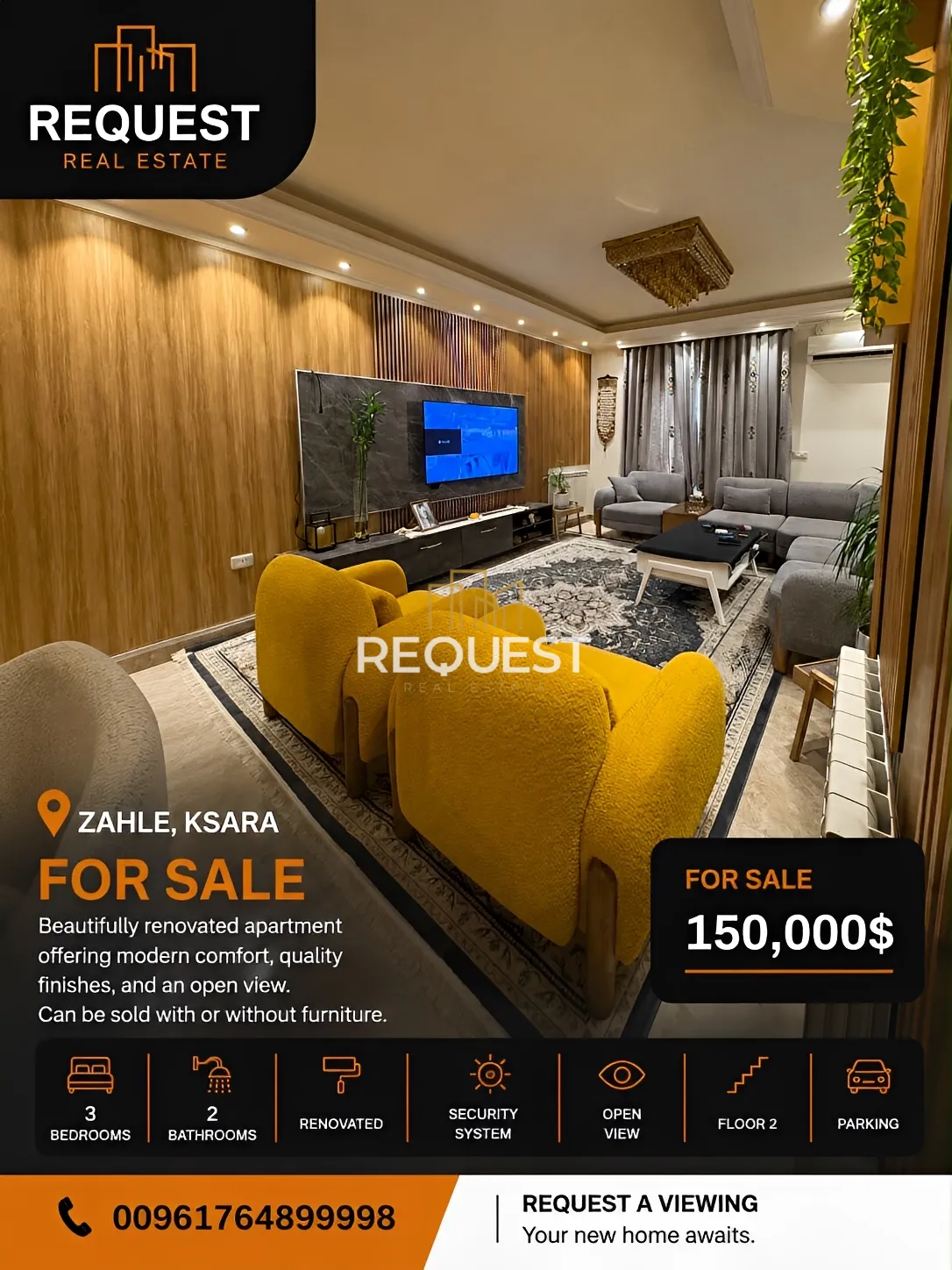 Apartment for sale in Ksara, lebanon - 3 bed, 2.0 bath