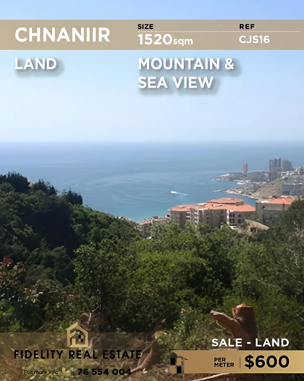 Residential Land for sale in Chnaneir, Lebanon