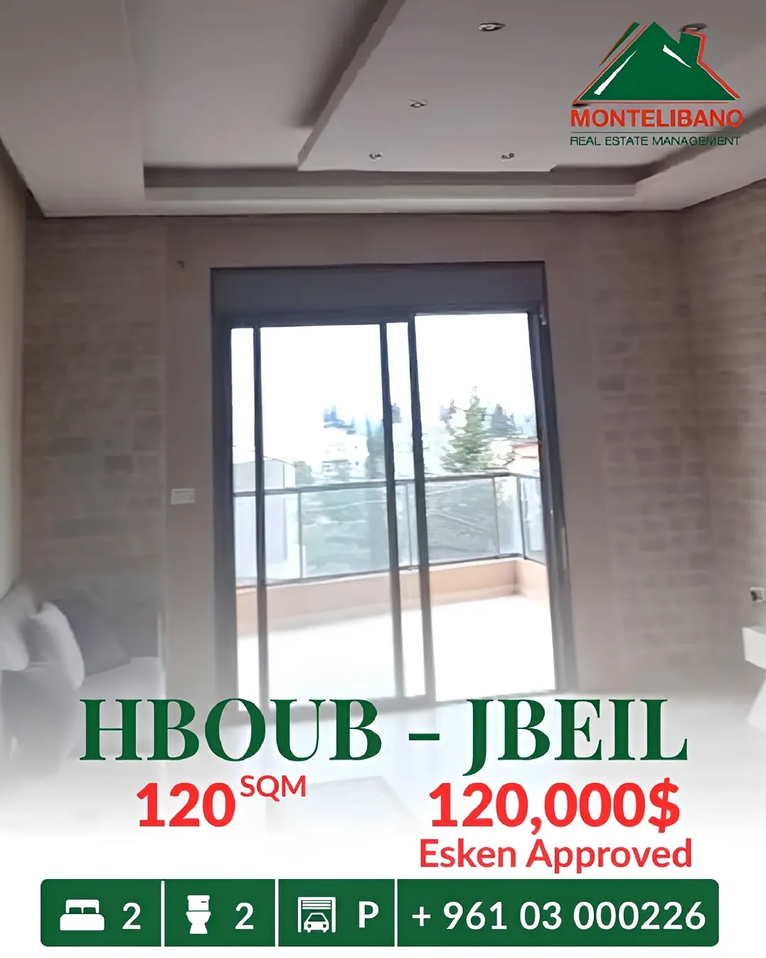 Apartment for sale in Habboub, Lebanon