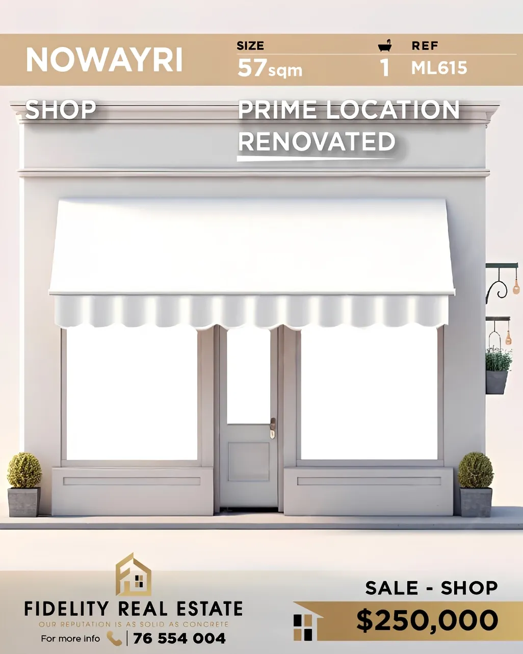 Shop for sale in Nowayri, Bayrut, Lebanon